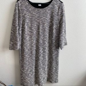 THREE DOTS Marled Knit A-line Dress